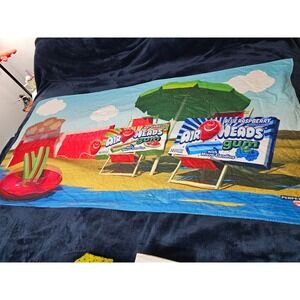 Airheads Gum Beach Towel Blue Raspberry Watermelon Candy Promo Pro Towels 58x29